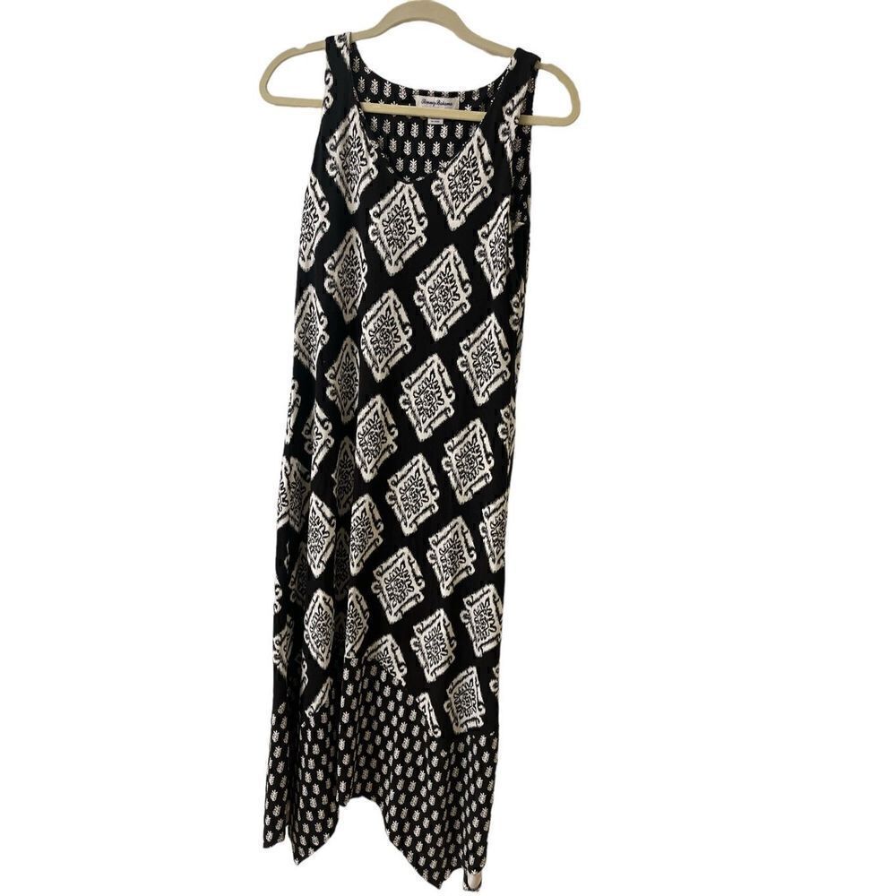 Tommy Bahama maxi dress black & white sz Small